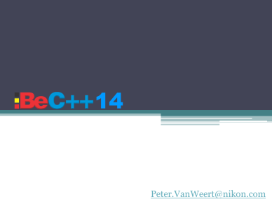 Peter Van Weert - What's new in C++14